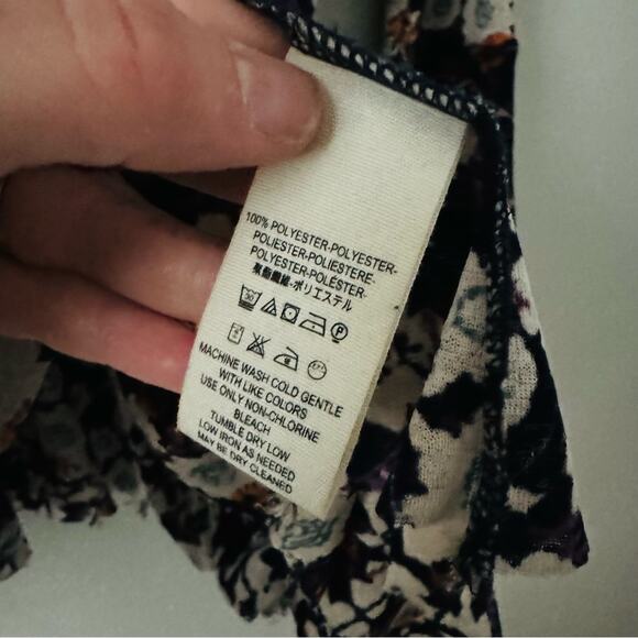 Free People Top Isabelle Floral Tunic woman’s XS - Picture 8 of 10